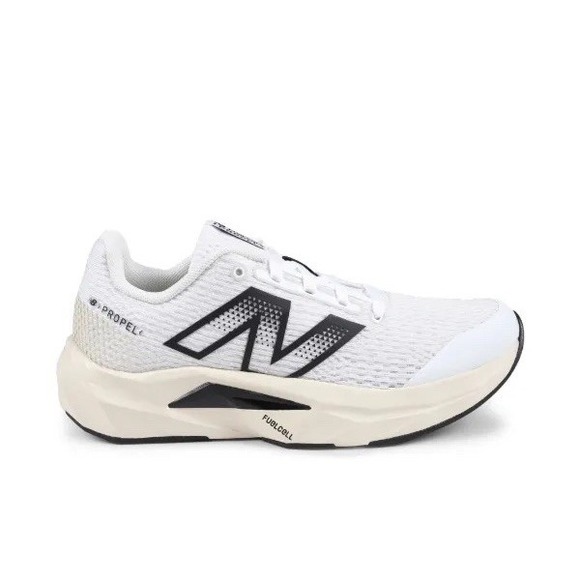 New Balance FuelCell Propel V5 Big Kids Size 7 Wide Youth Sneakers White Black